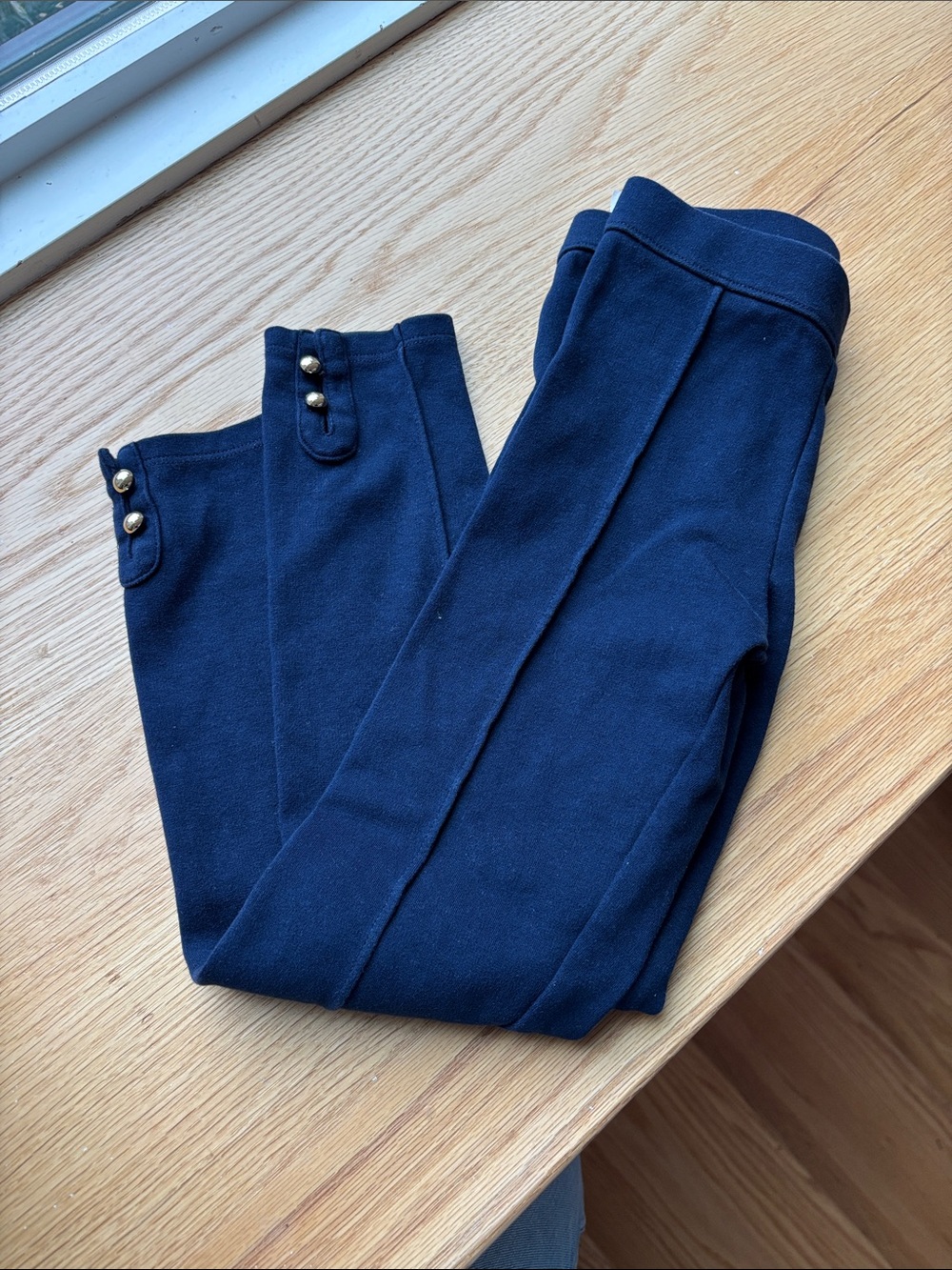 Janie and jack navy gold detail leggings
